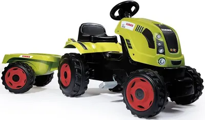 Tractor de ferma cu remorca pentru copii Smoby - Arion XL 400, verde