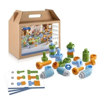 Suruburi si piulite, set de activitati cu 84 piese, Guidecraft