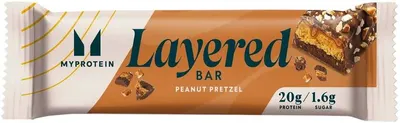 Layered Bar, unt de arahide, 60 g, Myprotein