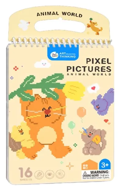 Carte de colorat pixel art Jarmelo - Lumea animalelor