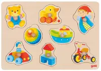 Puzzle cu mânere Goki - Jucăria mea de primăvară