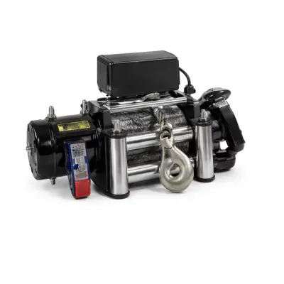 Troliu electric 12V/24V, capacitate de 15000LBS - pentru aplicații de remorcare și recuperare pe terenuri dificile
