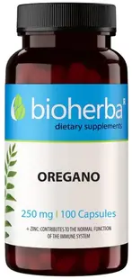 Oregano, 250 mg, 100 capsule, Bioherba