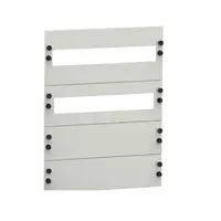 Frontālā cu placă de decupare de 45mm, cu prindere SURUBURI, 18 module, H = 160mm, pentru W = cutie MHS 400mm