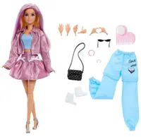 Păpușă Barbie Deluxe Style - Cu păr care își schimbă culoarea, haine și accesorii