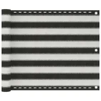 Gossi paravan pentru balcon, antracit si alb, 75 x 300 cm, hdpe