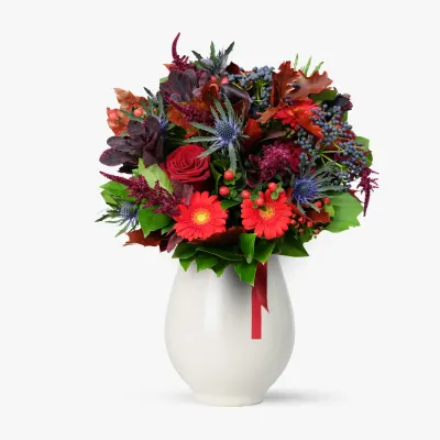 Buchet de toamna cu amaranthus