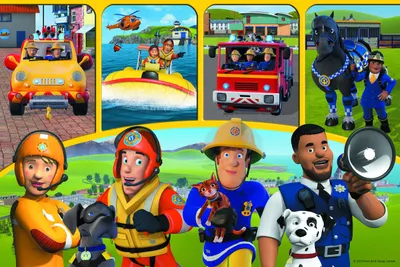 Puzzle 24 maxi piese - Pompierul Sam