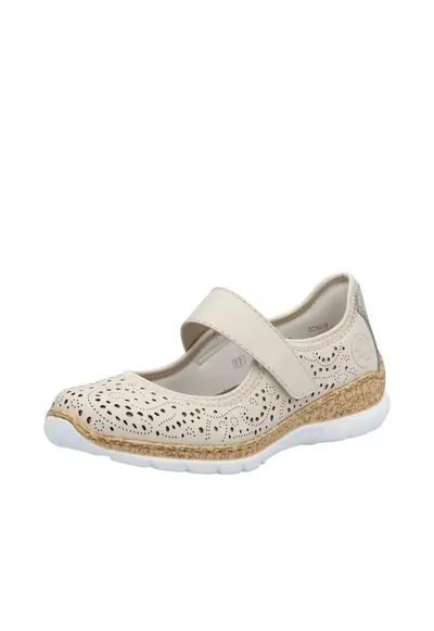 Pantofi dama perforati N4299 - Bej