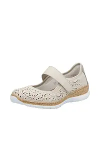 Pantofi dama perforati N4299 - Bej
