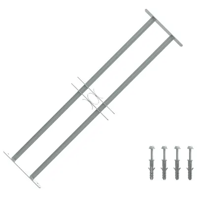 Grilaj de siguranță pentru ferestre cu 2 bare transversale 700-1050 mm