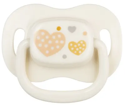 Suzeta simetrica din silicon Canpol Newborn Baby 0-6 luni, alba