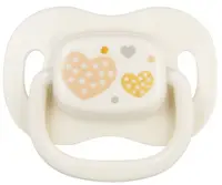 Suzeta simetrica din silicon Canpol Newborn Baby 0-6 luni, alba