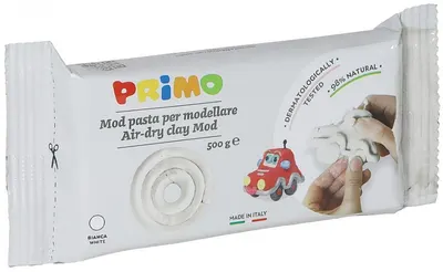 Argilă pentru modelaj Primo - Albă, 500 g