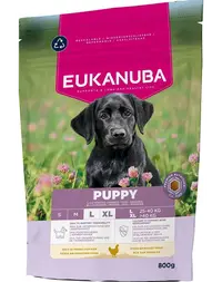 EUKANUBA Puppy Large Breeds Chicken 800 g hrană pentru căței rase mari bogată în pui proaspăt