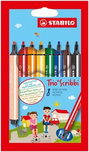 Carioci Stabilo Trio Scribbi - 8 culori