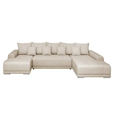 Coltar extensibil MARIBO U, cu arcuri si lada depozitare, colt dreapta, 350x203x90 cm