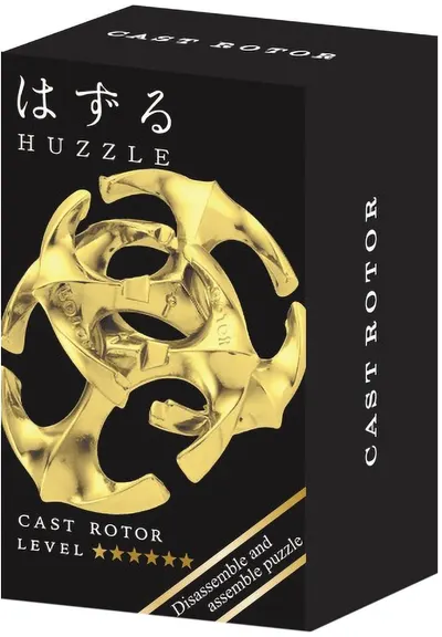 Puzzle logic metalic Hanayama - Mini Huzzle Cast Rotor, gold