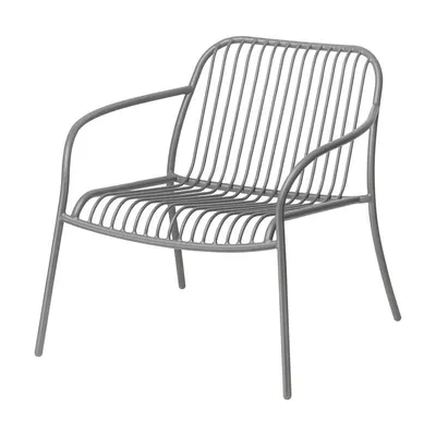 Fotoliu de grădină gri din metal Yua Wire – Blomus