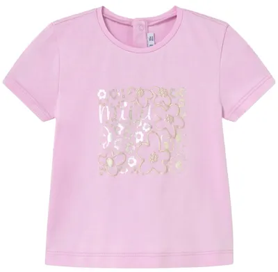 Tricou cu mânecă scurtă Mayoral - Mov, basic, 12 luni