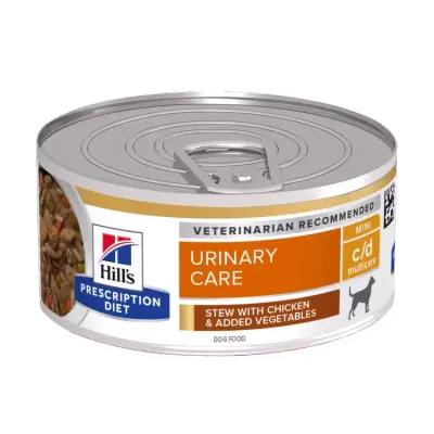 Conserva dietetica pentru caini Hill s PD Urinary Care Mini C D cu pui 156 gr