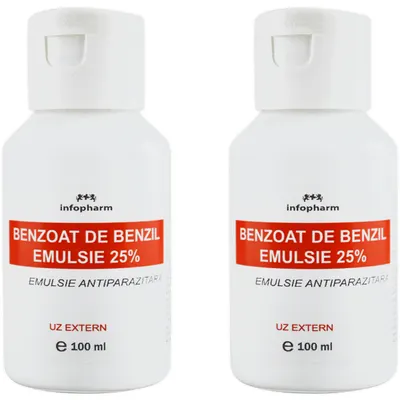 Pachet Benzoat de Benzil Emulsie 100ml + 100ml