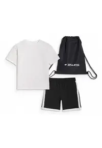 Set Sport Educatie Fizica Copii Unisex Negru Junior - Alb/Negru