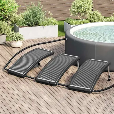 vidaXL Panouri solare de încălzire piscină, 3 buc., 110x65 cm, curbat