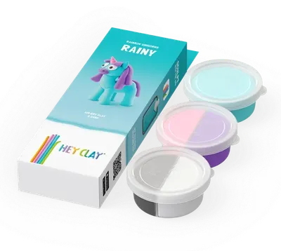 Set plastilina - Rainbow Unicorns - Rainy