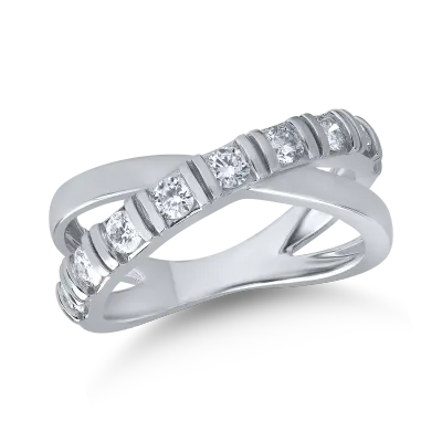 Inel din aur alb cu diamante de 0.708ct