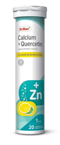 Dr. Max Calcium + Quercetin, 20 comprimate efervescente