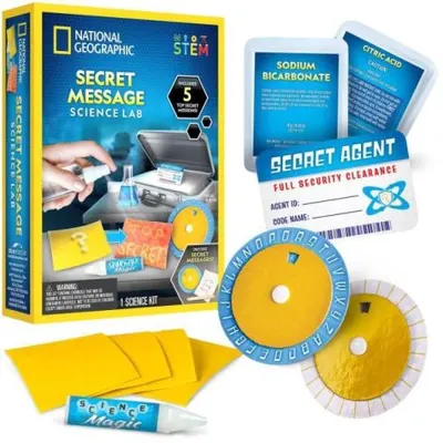 National Geographic - Set educativ Laboratorul mesajelor secrete stiinta si mister