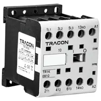 Contactor auxiliar 660V, 50Hz, 12A, 5,5kW, 24V DC, 3×NO+1×NC