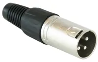 Conector Master Audio - XLR-M, argintiu/negru