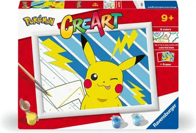 Set de pictură după numere Ravensburger CreArt - Pikachu (Pokemon)