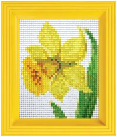 Set creativ cu cadrul și pixel Pixelhobby Classic - Floare