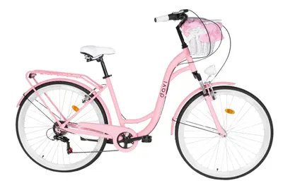 Bicicleta dama Davi Maria Aluminium 28", 7 viteze, 160-185 cm, Roz