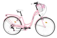 Bicicleta dama Davi Maria Aluminium 28", 7 viteze, 160-185 cm, Roz