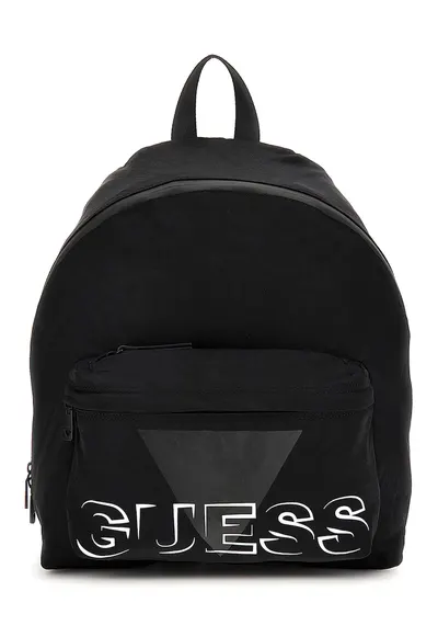 Rucsac cu imprimeu logo Venezia - Negru/Alb optic