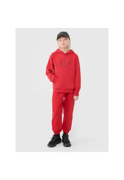 Pantaloni sport pentru baieti - oversize - elastici - rosu - bumbac