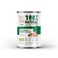 Conserva pentru caini Fresh Farm Coarse Pate cu mistret, fructe de padure ierburi 400 gr
