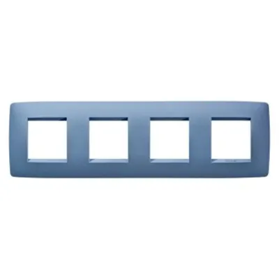Placa ornament CProiector HORUS ONE - IN PAINTED TECHNOPOLYMER - 2+2+2+2 modul HORIZONTAL - SEA BLUE - CProiector HORUS