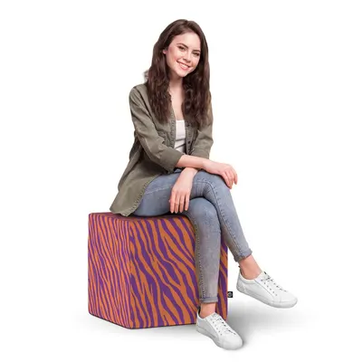 Taburet Updeco cub XL Zebra purple