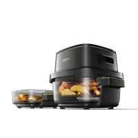 Friteuza cu aer cald MOVA Air Fryer AeroGlass AF20 Pro 4L+2.5L, 1700W, 8 programe prestabilite - Default Title