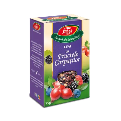 Ceai Fructele Carpatilor, 75g, Fares