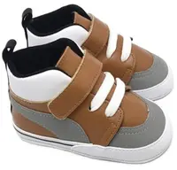 Pantofi pentru bebeluși Funny Baby - Premium, mărimea17, 4-8 luni, pantofi sport, maro