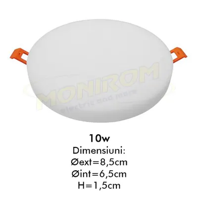 Spot led ingropat (fara rama) 10w/4000k *TV 0,25ron