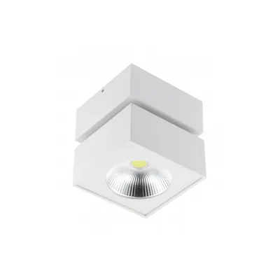 Spot - Fixture LED BIANCO , 15W, 1500lm, AC220-240V, 50/60 Hz, PF> 0.5, Ra≥80, IP20, IK06.36 degrees, 4000K, square, white