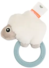 Zornăitoare senzorială și jucărie de dentiție Done by Deer - Sheepy, blue