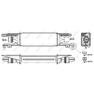 Intercooler, compresor NRF 30779